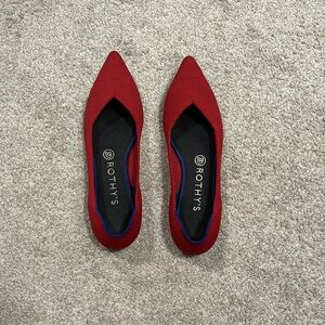 Rothy’s, The Point, pointy toe flats, size 9